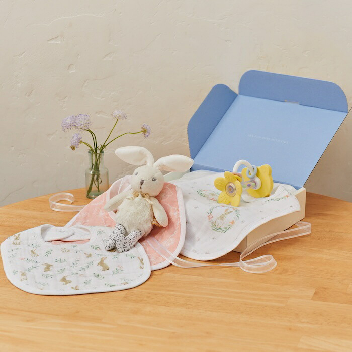 スタイ ビブ 3枚セット 出産祝い aden+anais エイデンアンドアネイ ブラッシングバニーズ よだれかけ スナップビブ コットン100% ダブルガーゼ3層 大きめ 洗える 離乳食 お食事エプロン ベビー 新生児 内祝い 出産内祝い 女の子 ギフト 双子 2人目 きょうだい ベビーシャワー