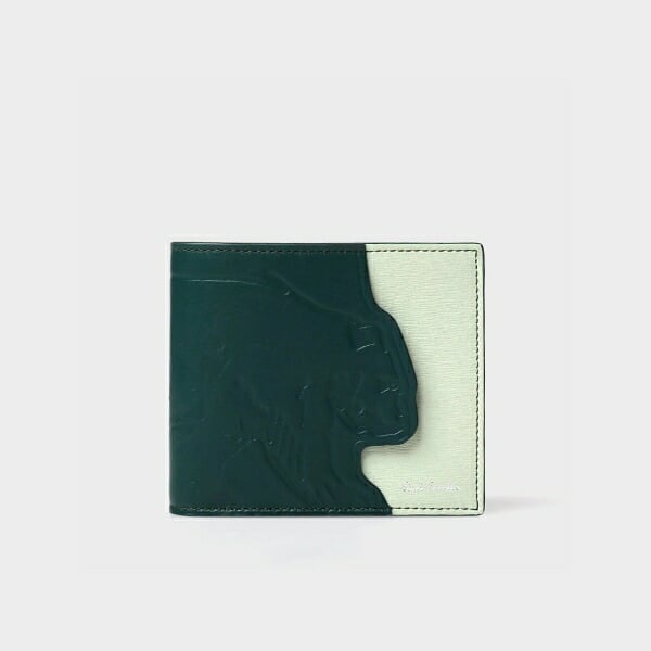 【無料ラッピング】 ポールスミス Paul Smith 財布 折財布 Animal Emboss 札入れ イタリア製 グリーン ブランド 正規品 新品 ギフト プレゼント 人気 おすすめ 誕生日 記念日 クリスマス 送料無料 psm522781