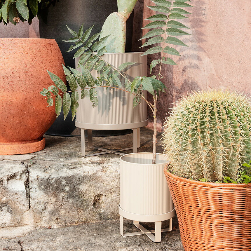 ferm LIVING ファームリビング Bau Pot バウポット L プランター 北欧おしゃれ 鉢 鉢カバー 底穴あり 室内 室外 プランターカバー プランタースタンド 台 ガーデニング雑貨 ガーデン雑貨