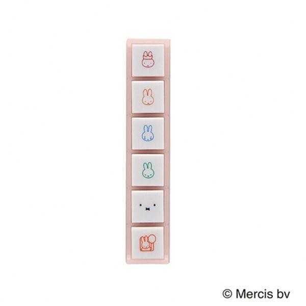 ミッフィー ポチッとシックス こどものかお 浸透印 スタンプ 2066-001 ブルーナ キャラクター グッズ スケジュール帳 手帳 デコ カレンダー ミニスタンプ はんこ 予定 かわいい 連結 判子 ギフト プレゼント