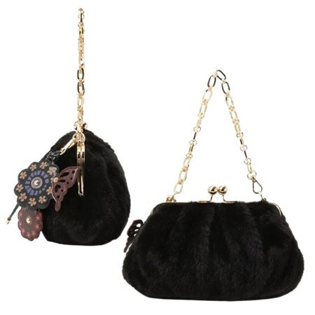 アナスイ ANNASUI ハンドバッグ コティ 2way 口金 ファー  レディース ブランド 正規品 新品 ギフト プレゼント 人気 おすすめ 誕生日 記念日 クリスマス 送料無料  ラッピング無料ans522386