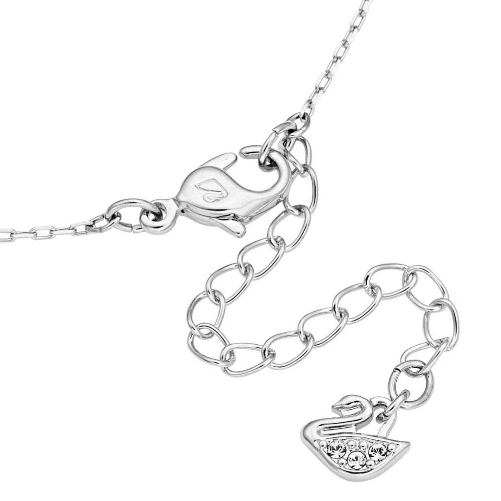 スワロフスキー swarovski ネックレス Una ラウンドカット 5286137 ウナ ペンダント アクセサリー レディース シルバー+ホワイト 海外正規品