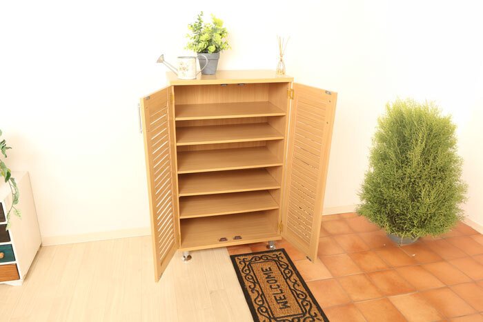 収納家具 ラック ルーバー扉シューズ 幅60cm 靴箱 下駄箱 靴 収納 玄関収納 玄関家具 おしゃれ シューズボックス 大容量 シューズ ルーバーシューズボックス 整理 消臭 靴棚 北欧 ナチュラル