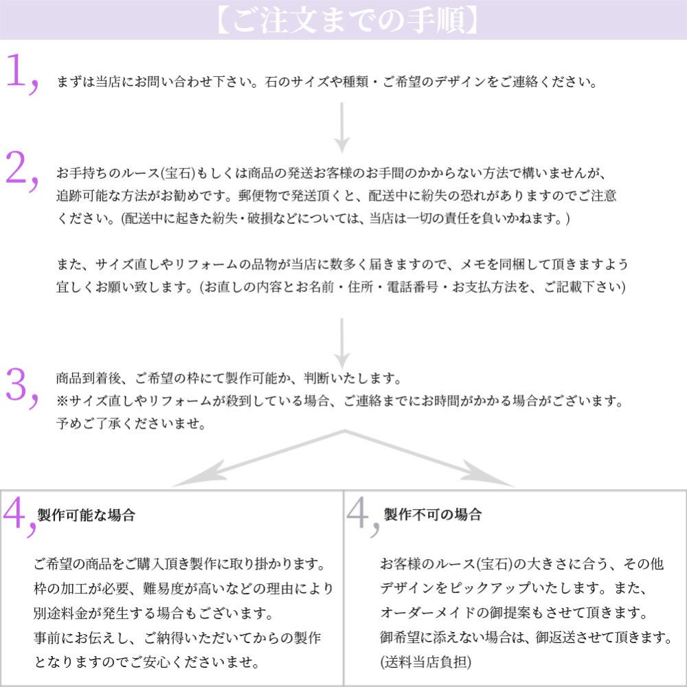 リフォーム プラチナ 指輪 セミオーダー用 リング枠 空枠 ハート 唐草 アンティーク