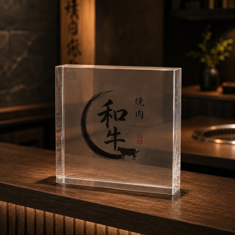 新装開店 ガラスブロック 焼肉店 カフェ ギフト 感謝 店舗 ノベルティ 記念盾 経営者 ロゴ入り 移転祝い 開店記念 店舗看板 贈り物 開業祝い サロン 新規開店 スタッフ 開店祝い 店頭 ロゴ 周年記念 オリジナル 理容室 受付 サプライズ 飲食店 高級 名入れ 看板 ディスプレイ 特注 記念日 店舗ロゴ 記念品 名前入り 名入れギフト メンズサロン プレゼント 法人 オーダーメイド【c11】