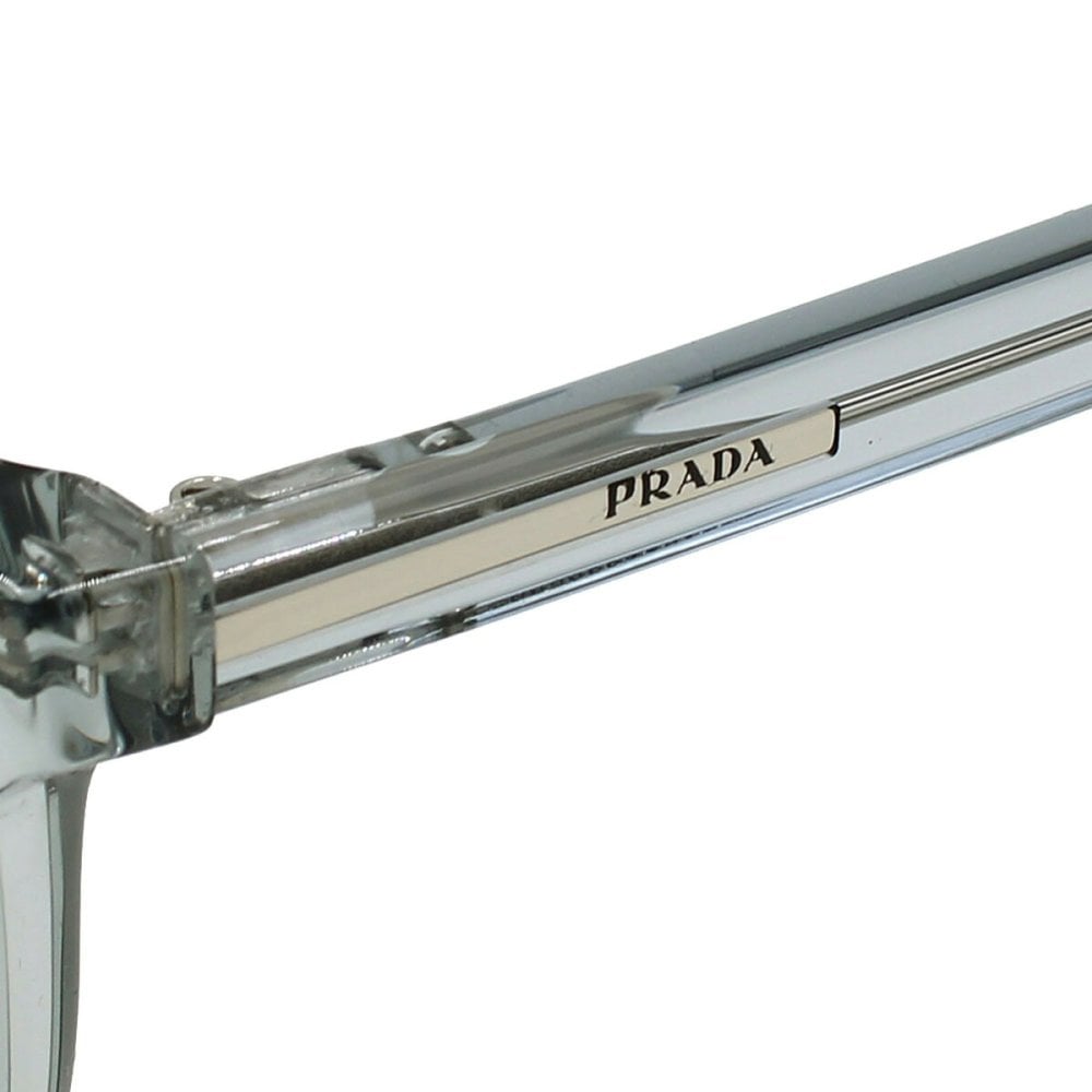 プラダ PRADA サングラス アジアンフィット アイウェア スクエア 0PRA21SF 19T175 55 メンズ レディース ユニセックス アズール(クリア)+ダークグレーフラッシュシルバー