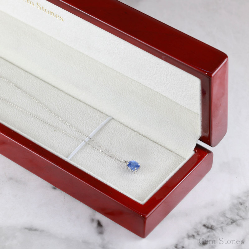 【完売致しました。】  非加熱 ブルーサファイア 1.61ct ネックレス ペンダント プラチナ Pt900 サファイアネックレス プラチナネックレス レディース 一粒ネックレス 9月 誕生石 サファイア ブルー プレゼント Drops