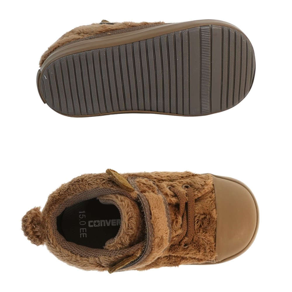 コンバース CONVERSE スニーカー ベビーシューズ ベビー オールスター ボアクマ V-1 モカブラウン BABY ALL STAR BOAKUMA V-1 出産祝い プレゼント