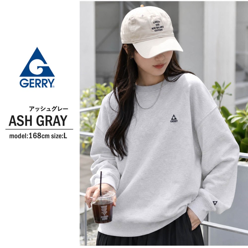 【予約】GERRY ジェリー スウェット トレーナー レディース メンズ gea-m0032 裏起毛 バックプリント 長袖 刺繍 クルーネック 防寒 ビッグシルエット オーバーサイズ アメカジ アウトドア ストリート カジュアル M L LL 2026FW  別注