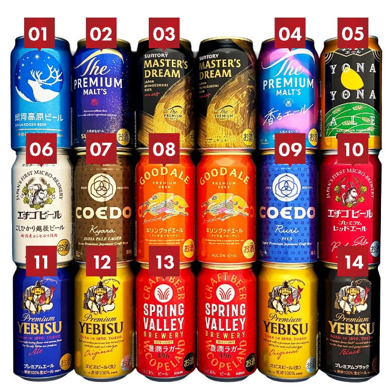  国産 プレミアム ＆ クラフトビール セット 高級 ビール ギフト 14種 18本 飲み比べ  詰め合わせ 誕生日プレゼント 奉献 お供え 出産 お祝い 内祝い お返し 送料無料 ◎【包装済】