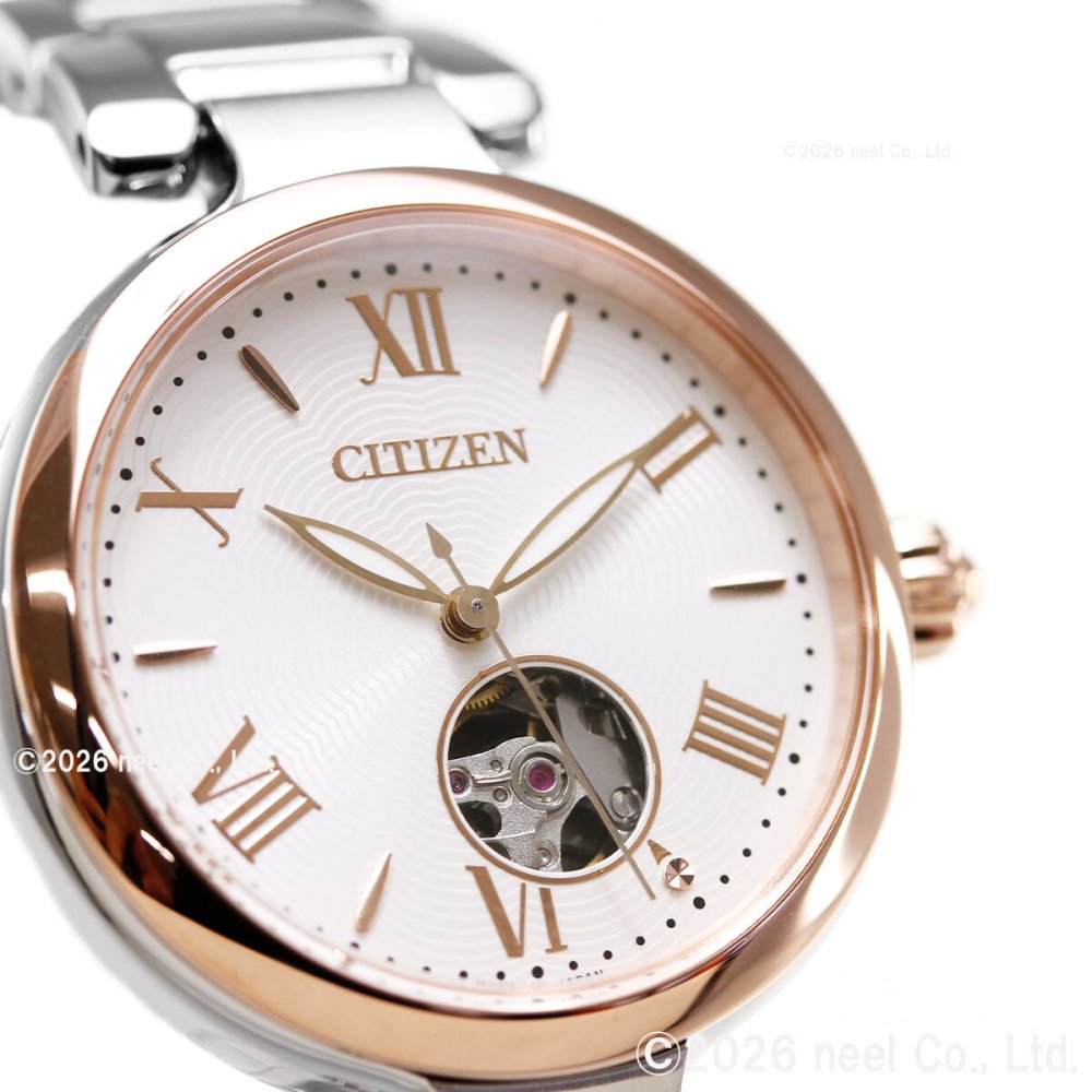 シチズンコレクション CITIZEN COLLECTION メカニカル 自動巻き 機械式 オープンハート 腕時計 レディース PR1054-59A【2026 新作】