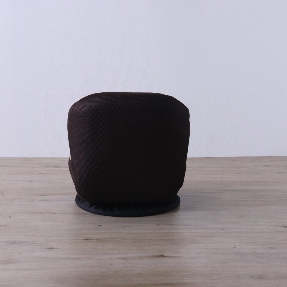 高座椅子 カム 回転式 リクライニング 完成品 360度回転 ブラック・ベージュ W52×D58~92×H52cm座面高15cm 座椅子 リクライニングチェア パーソナルチェア 肘付き ブラック ベージュ おしゃれ