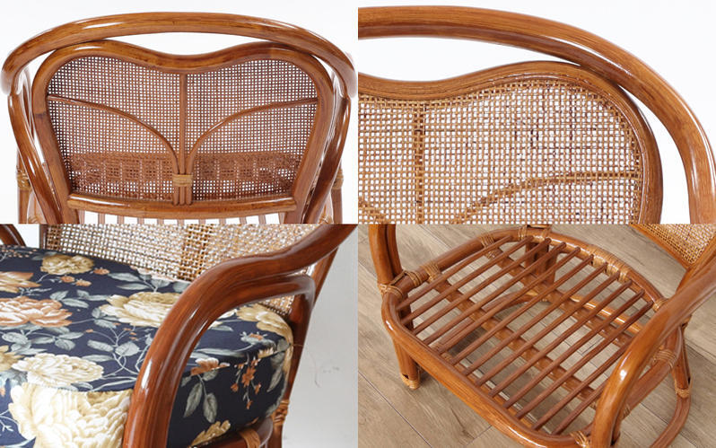 座椅子 籐の椅子 おしゃれ 肘掛付き 選べるクッション2種類 織り生地タイプ プレゼント 祖母 祖父 おすすめ 籐椅子 ラタンチェア 肘掛け 肘付き イス 家具 インテリア コンパクト