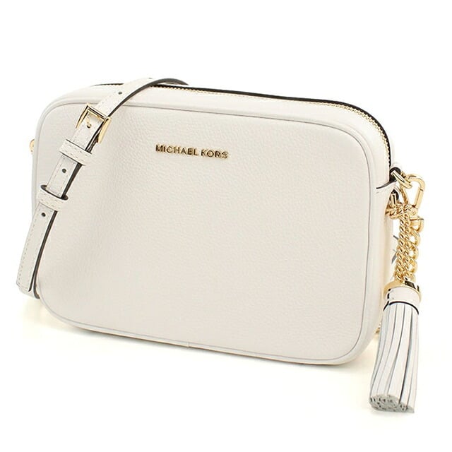 マイケルコース 斜め掛け ショルダーバッグ レディース ブランド MICHAEL KORS JET SET  レザー 32F7GGNM8L ホワイト