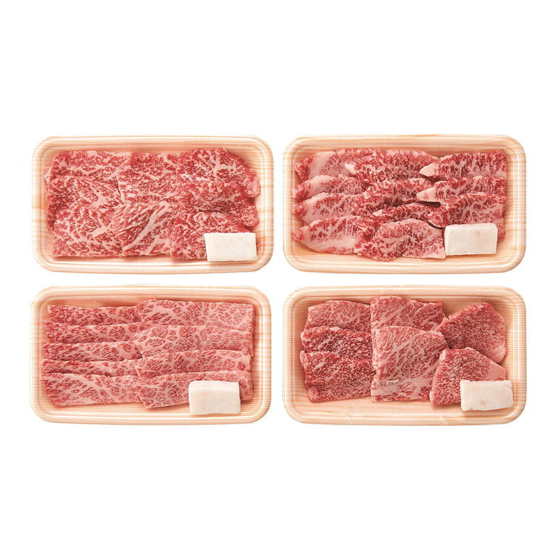松阪牛人気の焼肉4種食べ比べセット 480g (RKMBY48-150MA) [お中元][お歳暮] ※送料無料(北海道・沖縄・離島への配送不可)