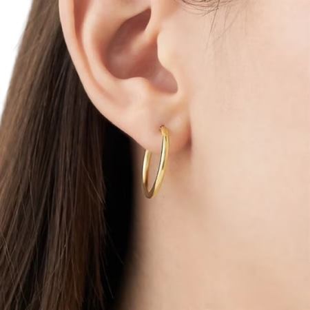 【無料ラッピング】  ヨンドシー 4℃ Hoop K10イエローゴールド ピアス 片耳用 ブランド 正規品 新品 ギフト プレゼント 人気 おすすめ 誕生日 記念日 クリスマス 送料無料