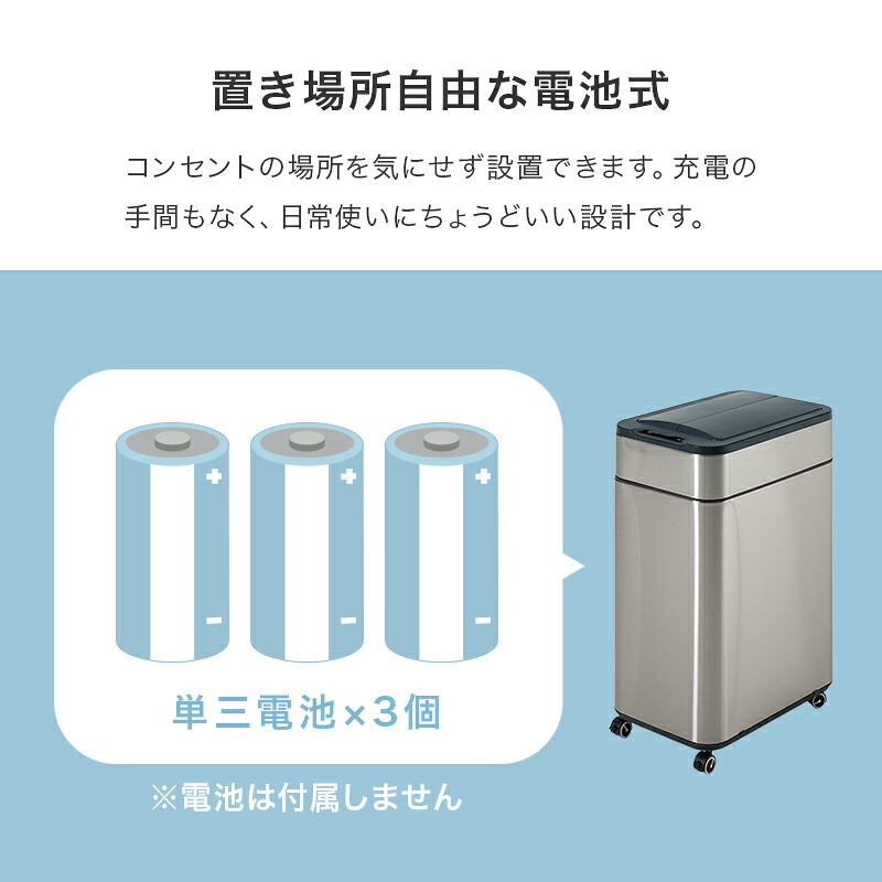 ゴミ箱 ダストボックス センサー 自動 消臭 キッチン 生ごみ対応 おむつ ごみ箱 空き缶入れ オムツペール臭わない 50l 新居祝い 新築祝い 新生活 スリム ふた付き 人感センサー おしゃれ トイレ 洗面所