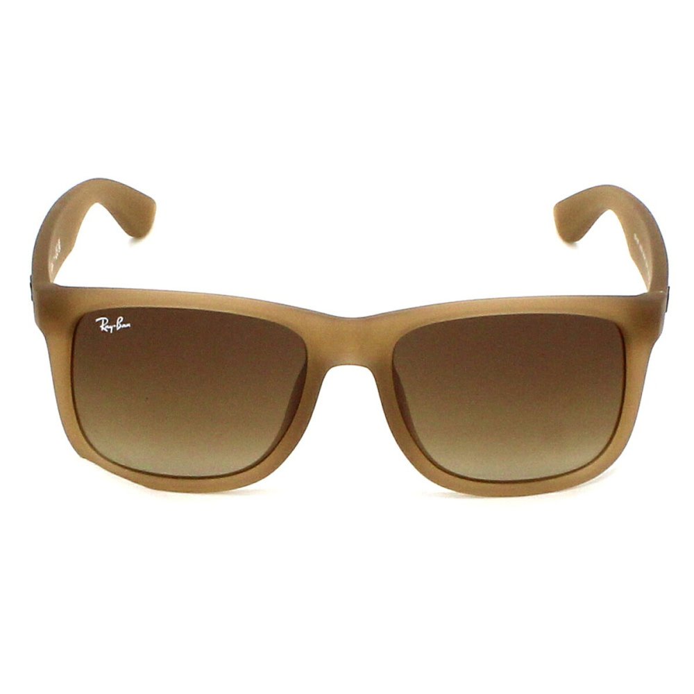 レイバン Ray-Ban サングラス ジャスティン ローブリッジフィット UVカット アイウェア ウェリントン スクエア 0RB4165F 681413 55 メンズ レディース ユニセックス ラバーベージュ+グラデーションブラウン 海外正規品