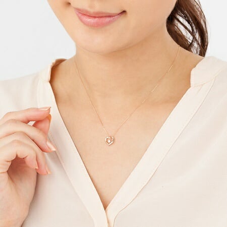 【無料ラッピング】  カナルヨンドシー Canal 4℃ ネックレス【4月誕生石】K10 ピンクゴールド ネックレス ダイヤモンド キュービックジルコニア ブランド 正規品 新品 ギフト プレゼント 人気 おすすめ 誕生日 記念日 クリスマス 送料無料