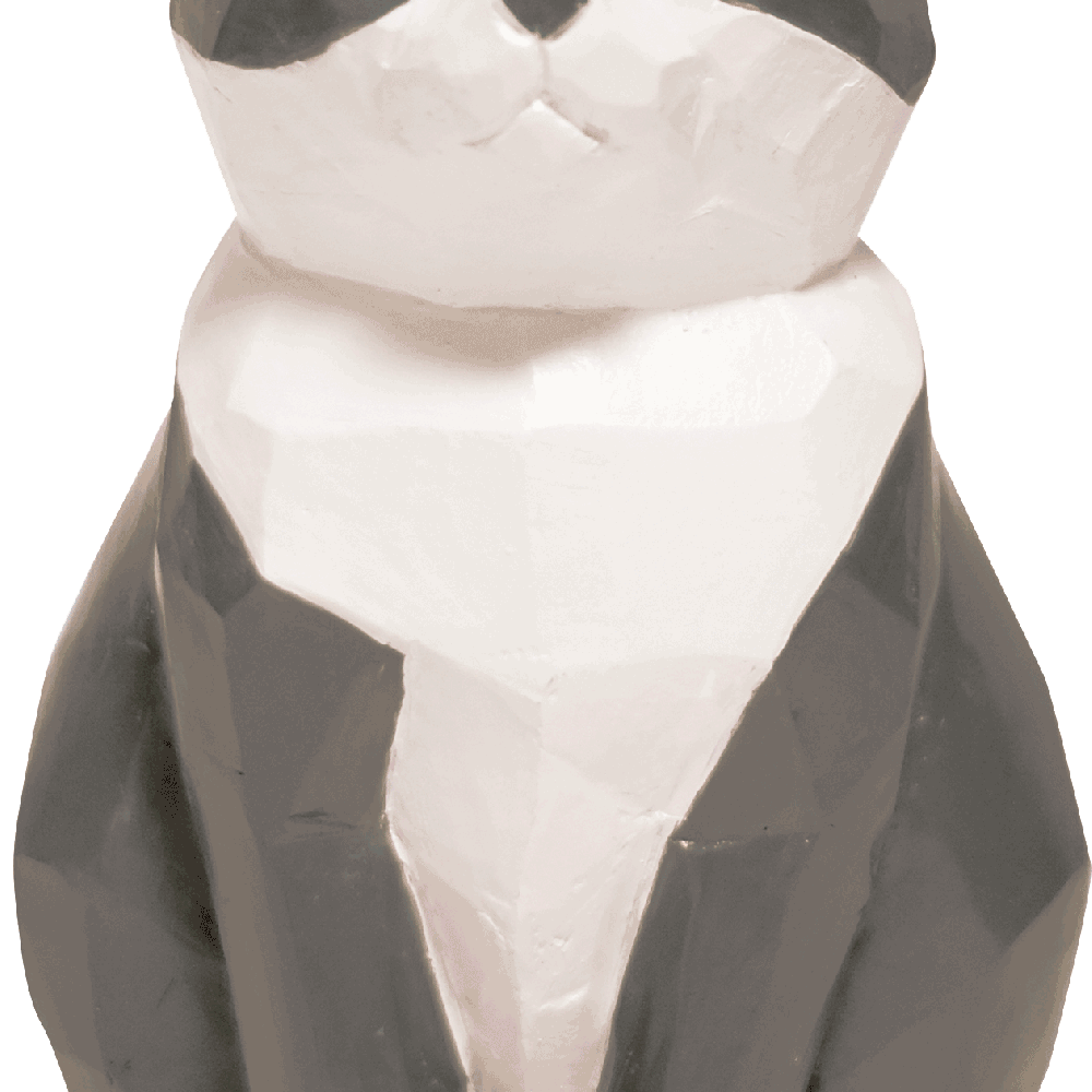 インテリアにもなるネコの貯金箱 マネーバンク 猫 ねこ ミケ グレーキャット ハチワレ オブジェ 木彫り風 ナチュラル かわいい プレゼント ギフト 女性 男性 父 母 実用的 飾り インテリア 誕生日 クリスマス 無料ラッピング