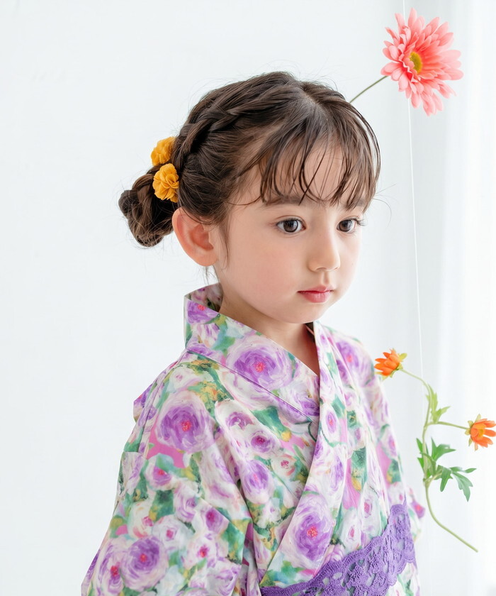 ヘアクリップ お花 2個セット 通販 日本製 Rora キャサリン 髪留め 髪飾り 子供 女の子 キッズ フラワー お団子 かわいい おしゃれ 可愛い 浴衣 夏祭り 甚平 ヘアアクセサリー フォーマル 結婚式 発表会 入学式 卒園式 キッズファッション