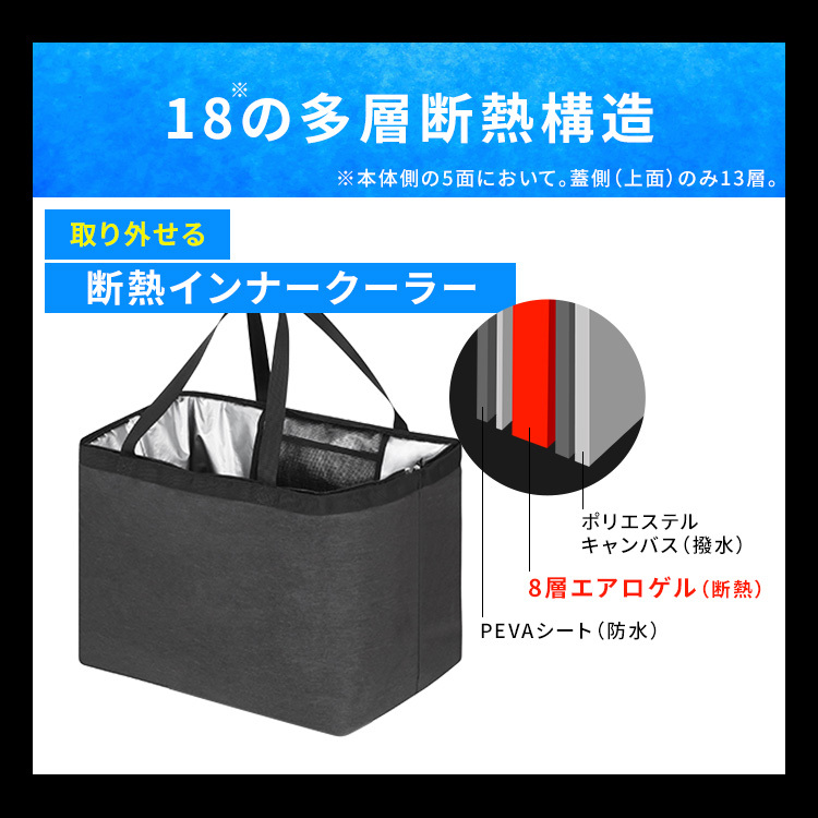 クーラーボックス エアロゲル アイリスオーヤマ HUGEL 小型 大型  40L 保冷力 部活 ソフトクーラーボックス アウトドア クーラーバッグ スポーツ 保冷バッグ キャンプ