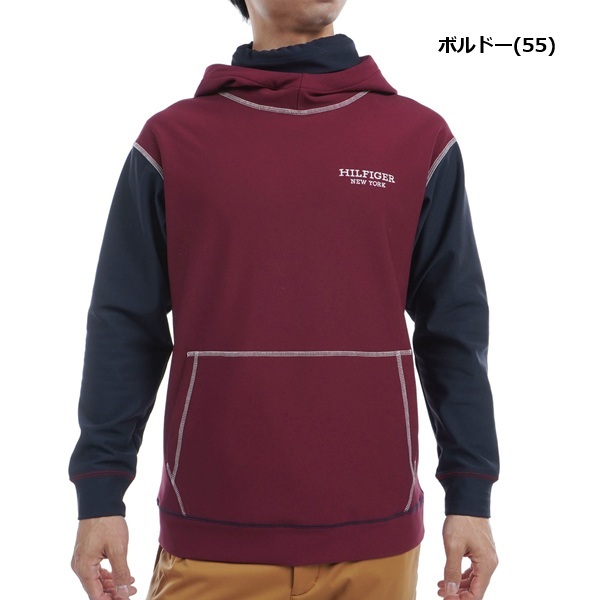 トミーヒルフィガー ゴルフ メンズ ネックウォーマー付 スウェットフーディー TOMMY HILFIGER GOLF THMA469 秋冬モデル お誕生日祝い お祝い 記念品 お父さん 父の日 彼氏 男性 30代 40代 50代 60代  還暦祝い 敬老の日 人気プレゼント プレゼント
