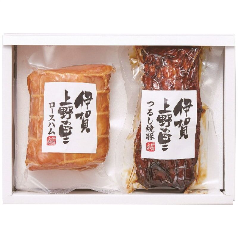 お歳暮・冬ギフト 伊賀上野の里 ロースハム&つるし焼豚詰合せ (SAG-35N) ※送料無料(北海道・沖縄・離島への配送不可)