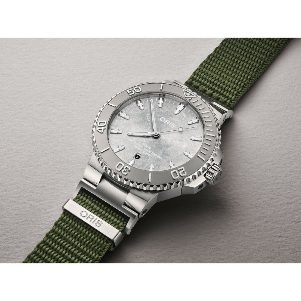 オリス ORIS アクイス ソーシャルクラブ エディション 2 AQUIS SOCIAL CLUB EDITION 2 腕時計 メンズ 自動巻き 世界限定500本 01 733 7789 4121-Set【2026 新作】
