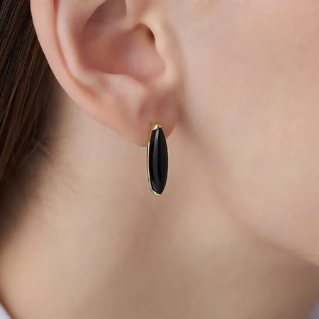 【無料ラッピング】  ヨンドシー 4℃ The Tidal K10イエローゴールド ピアス 片耳用 ブラックカルセドニー ブランド 正規品 新品 ギフト プレゼント 人気 おすすめ 誕生日 記念日 クリスマス 送料無料