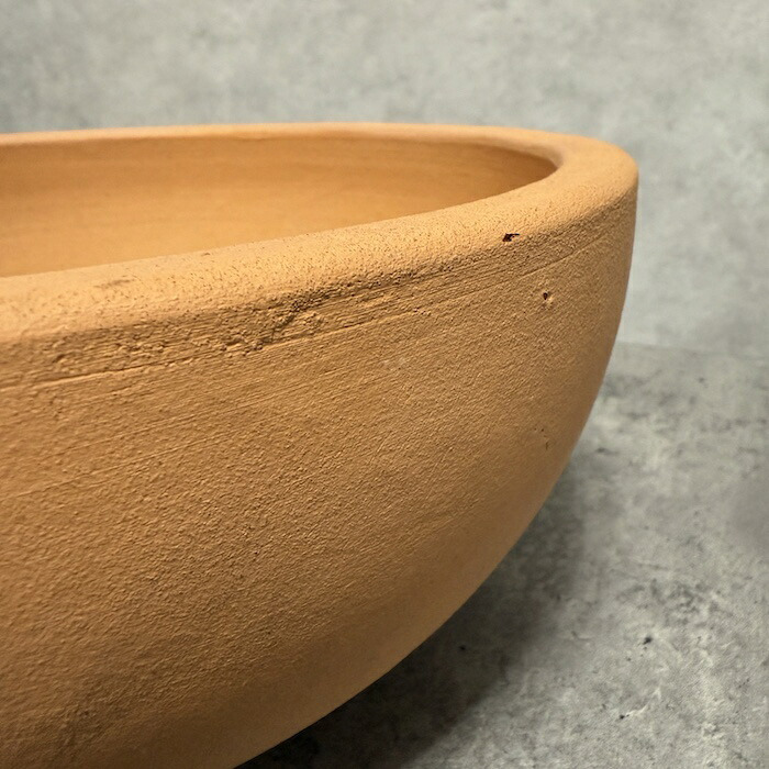 テラコッタ植木鉢 陶器製 おしゃれ 大型 インティ ローボウル L 10号 φ30×H13cm 素焼き 北欧 かわいい 鉢カバー 屋外向け 観葉植物用 サボテン 特大 ガーデニング ベランダ 玄関 丸型 インテリア プランター 深型