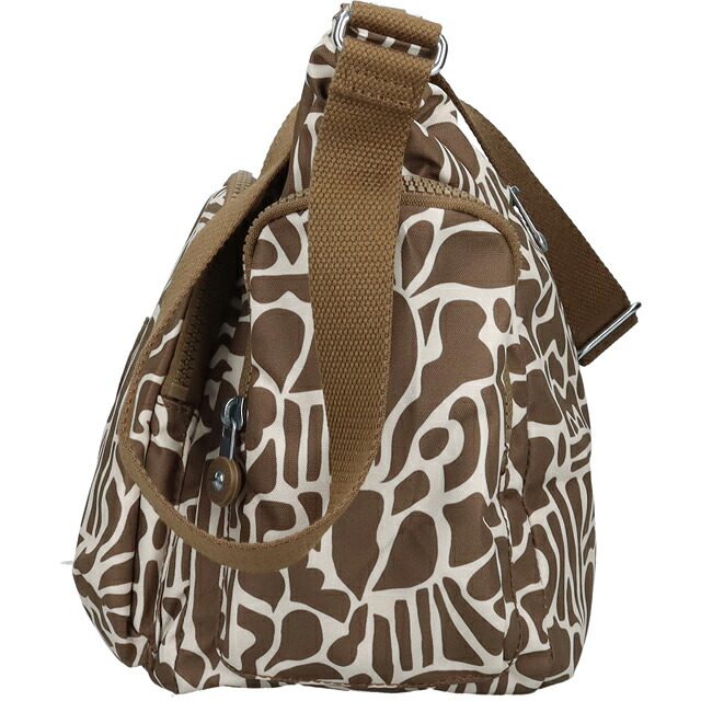 キプリング ショルダーバッグ レディース ブランド Kipling ガブ ロゴ ワンポイント 総柄 KI6525-9GD Cocktail Khaki