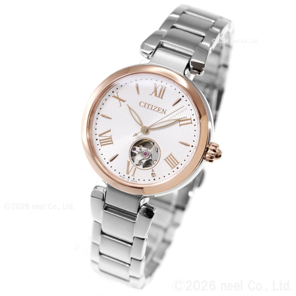 シチズンコレクション CITIZEN COLLECTION メカニカル 自動巻き 機械式 オープンハート 腕時計 レディース PR1054-59A【2026 新作】