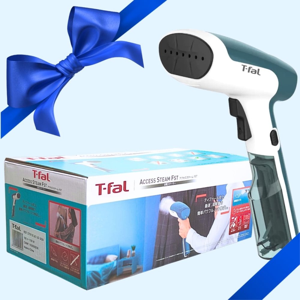 T-fal ( ティファール )  衣類スチーマー   アクセススチームファスト　DT6100J0　高速15秒立ち上がり　軽量725g　衣類ケア 花粉・アレルギー対策　シワ伸ばし　ハンディスチーマー　#58406