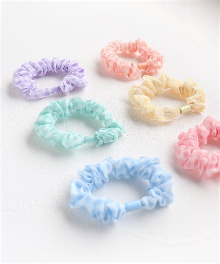 ヘアアクセサリー 通販 ミニシュシュ Rora パステルカラー 髪飾りヘアアクセ ヘアゴムセット キッズ女の子 子供子ども 姉妹お揃い プチギフト 卒園式入学式 フォーマル カジュアル ヘアアレンジ ブレスレット ツインテール