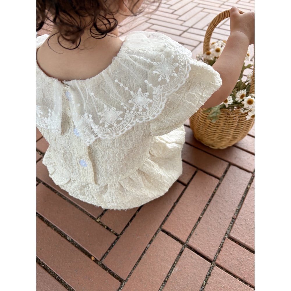 Frill chiffon rompers【誕生日】【１歳】 ロンパース 記念日 ギフト プレゼント
