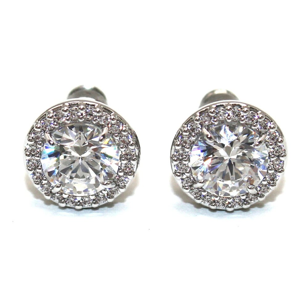 スワロフスキー swarovski ピアス Una ラウンドカット パヴェ 5636269 ウナ スタッドピアス アクセサリー レディース シルバー+ホワイト 海外正規品