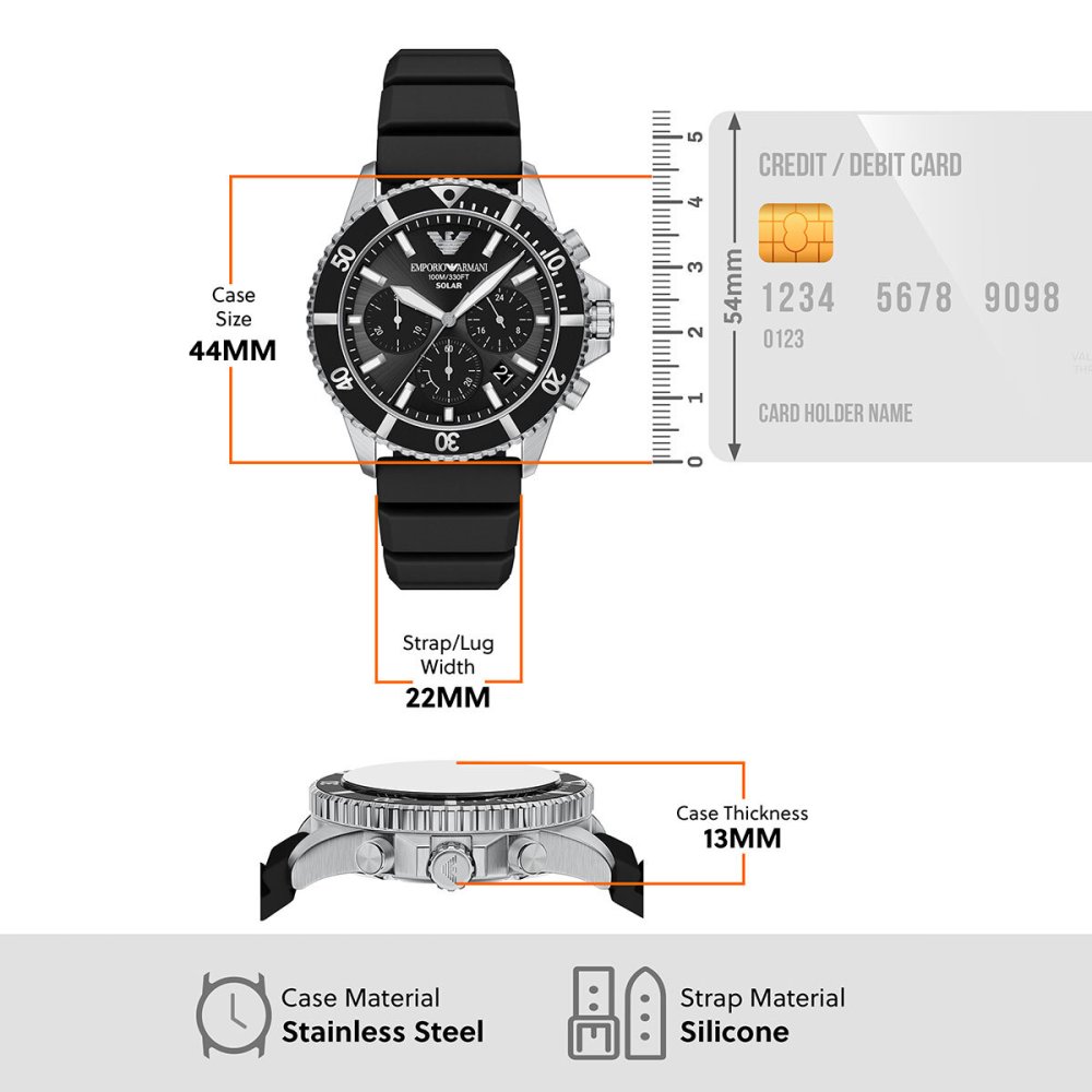 エンポリオアルマーニ EMPORIO ARMANI 腕時計 メンズ ソーラー クロノグラフ シリコン AR11830【2026 新作】