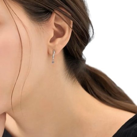 【無料ラッピング】 ヨンドシー 4℃ イヤリング シルバー 12月誕生石 シンプル 上品 ジルコン レディース ブランド 正規品 新品 ギフト プレゼント 人気 おすすめ 誕生日 記念日 クリスマス  送料無料 4cd522816