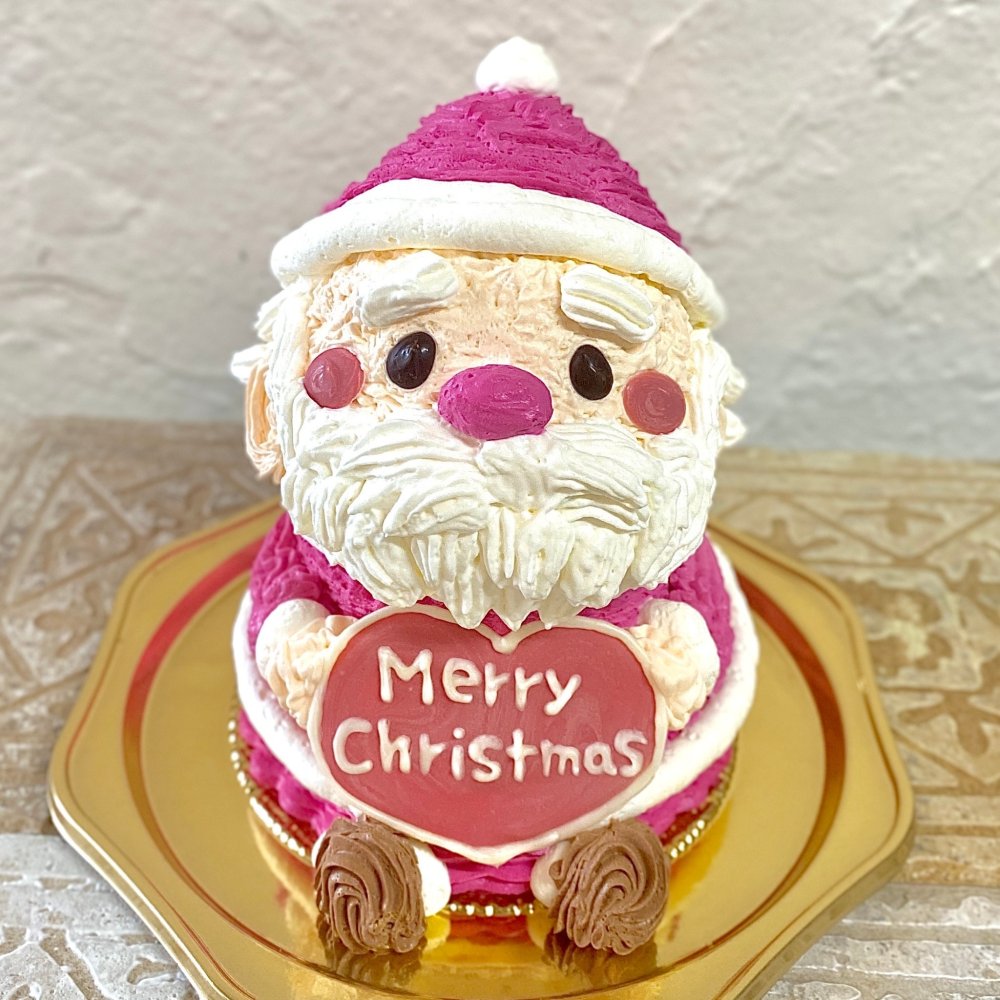 サンタさんの立体ケーキ　(お届けは12/21まで ) クリスマス 可愛い ケーキ 立体  子供 人気 プレゼント  パーティー 12月