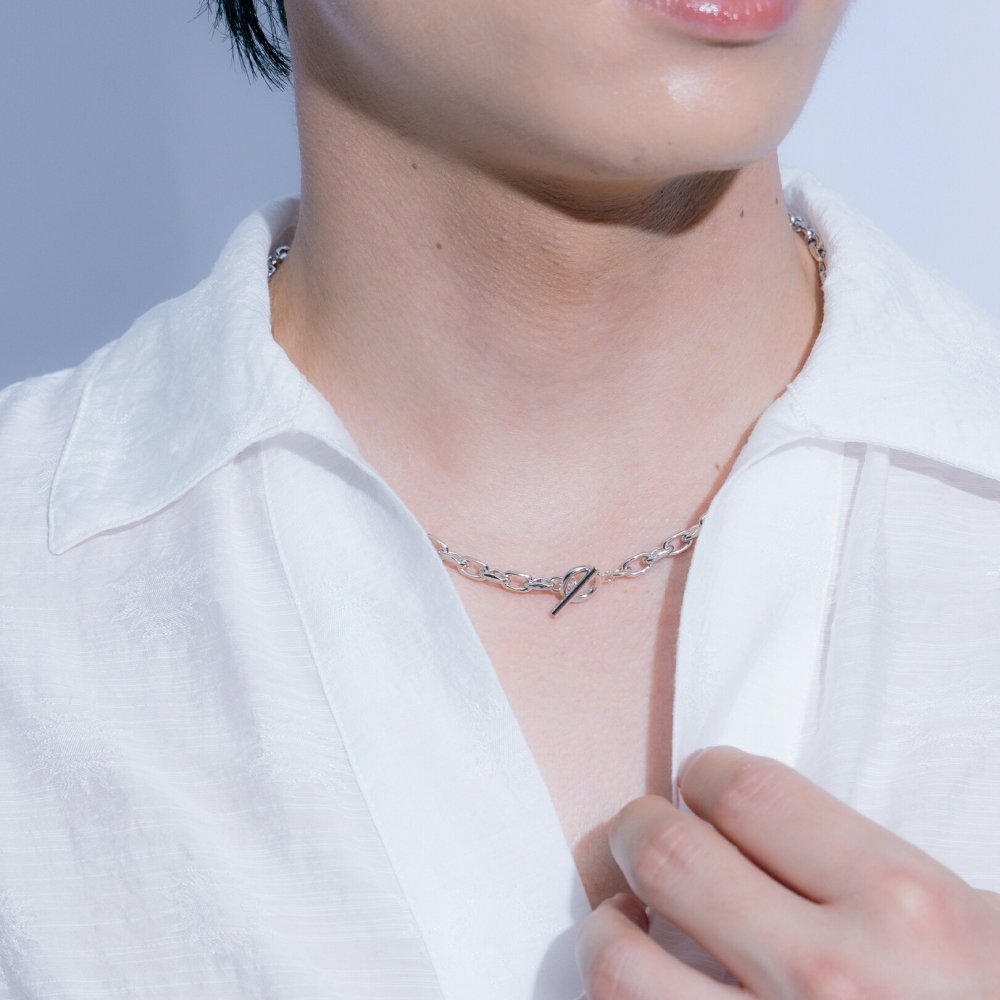 リンク チェーン ネックレス シンプル お揃い ペアアクセ ユニセックス