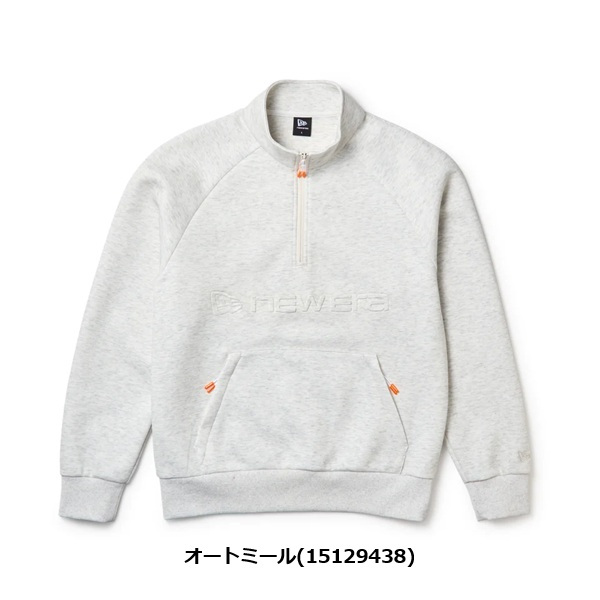 ニューエラ ゴルフ テック スウェット ハーフジップ プルオーバー Emboss Logo オートミール New Era Golf (15129438) 2026年秋冬モデル お誕生日祝い お祝い 記念品 お父さん 父の日 彼氏 男性 30代 40代 50代 60代 母の日 お母さん 還暦祝い 敬老の日 彼女 人気プレゼント プレゼント