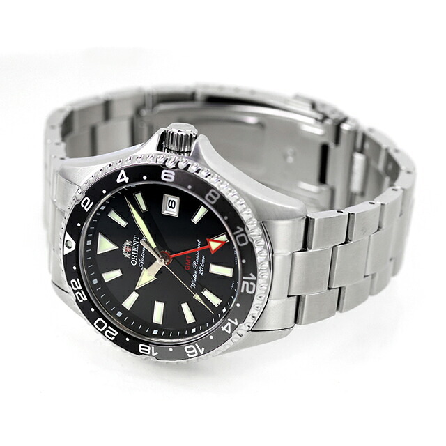 オリエント スポーツ マコ GMT 自動巻き 腕時計 ブランド メンズ ORIENT SPORTS RN-BC0001B アナログ ブラック 黒