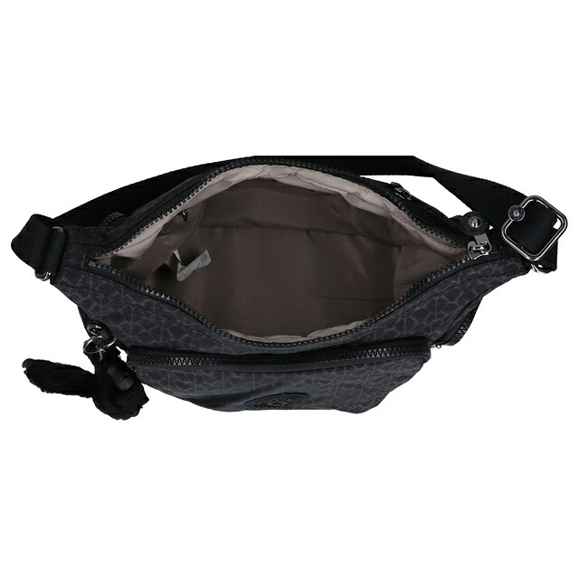 キプリング ショルダーバッグ レディース ブランド Kipling ガブ S ロゴ ワンポイント 総柄 KI4611-K59 Signature Emb 黒