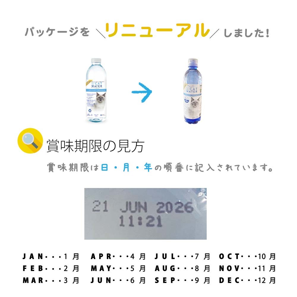 pH バランス キャット ウォーター 500ml×24本【天然水 猫水 尿路ケア 結石対策 尿ケア 水分補給】