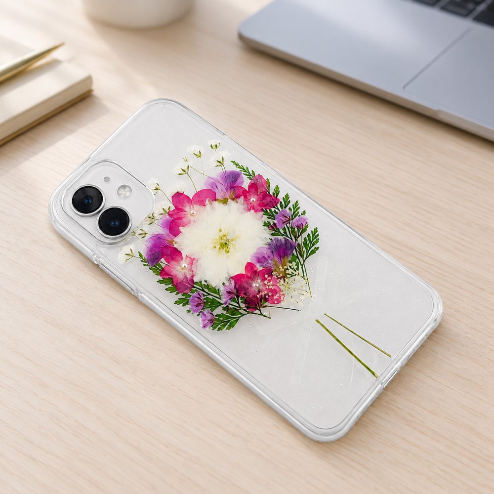 【ほぼ全機種対応スマホケース❁】押し花スマホケース NO.637（着日指定不可） 押し花＆レジン iPhone/Xperia/AQUOS/Galaxy他