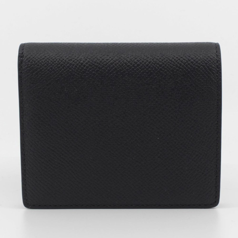 メゾン マルジェラ　Maison Margiela　二つ折り財布　SA3UI0007 P4745 T8103　ブラック　グレインレザー　4ステッチ バイフォールド ウォレット　コンパクト財布　シンプル ミニウォレット