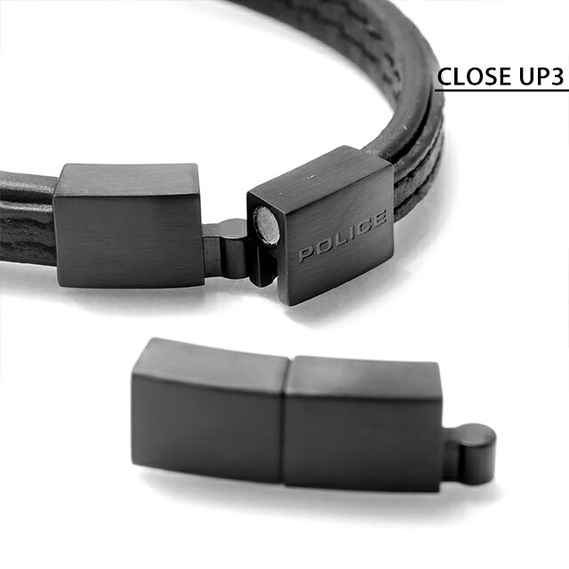 ポリス ブレスレット メンズ ブランド POLICE LAYERLOCK GB0082904 ブラック アクセサリー