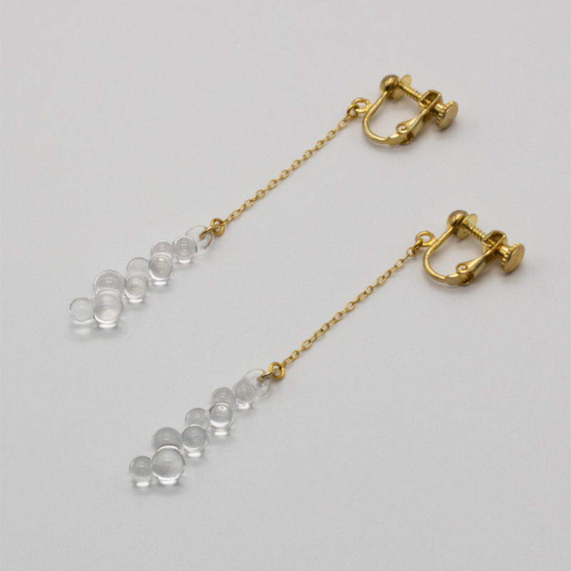 【HARIO】ハリオ ピアス イヤリング アクセサリーグロス HAW-G-003E HAW-G-002P ガラス ゴールド  女性 レディース おしゃれ 上品 ギフト プレゼント 母の日 カジュアル フォーマル 誕生日 ジュエリー 正規販売