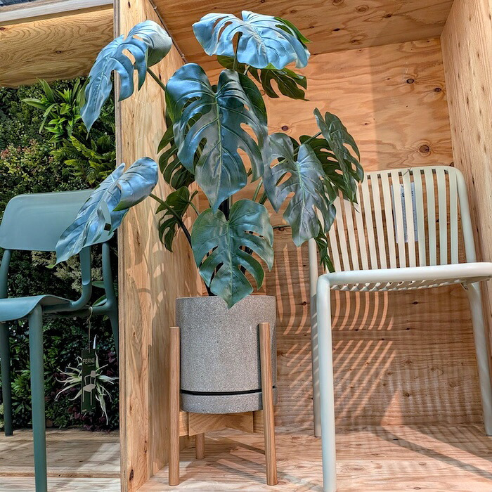 観葉植物 造花 モンステラ BROWN 全高約97cm 中型 フェイクグリーン 本物そっくり おしゃれ インテリア 人工観葉植物 アーティフィシャルグリーン オフィス 店舗 ホテル 開店祝い 室内 デリシオサ フェイク